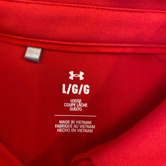 Houston Roughnecks XFL Women’s Under Armour Polo Shirt Color Red Size Large - Picture 5 of 6